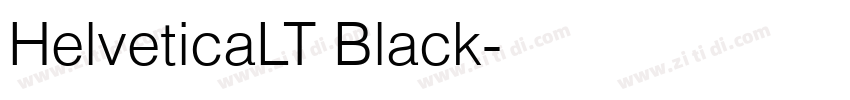 HelveticaLT Black字体转换